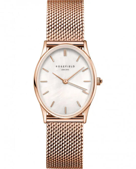 Ρολόι ROSEFIELD Oval Rose Gold Stainless Steel Bracelet