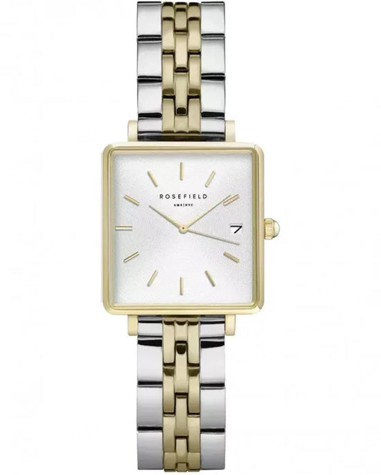 Ρολόι ROSEFIELD The Mini Boxy Two Tone Stainless Steel Bracelet
