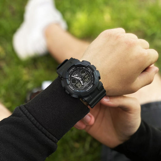 CASIO G-Shock Anadigi Black Rubber Strap GA-100-1A1ER