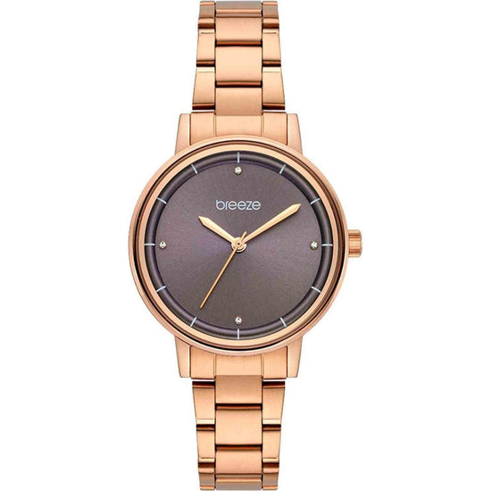 BREEZE Mystique Crystals Rose Gold Stainless Steel Bracelet 212381.6