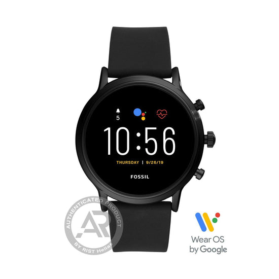 FOSSIL Carlyle HR Smartwatch Black Rubber Strap FTW4025