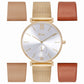 JCOU Grace Brown Leather Strap Gift Set JU17145-11